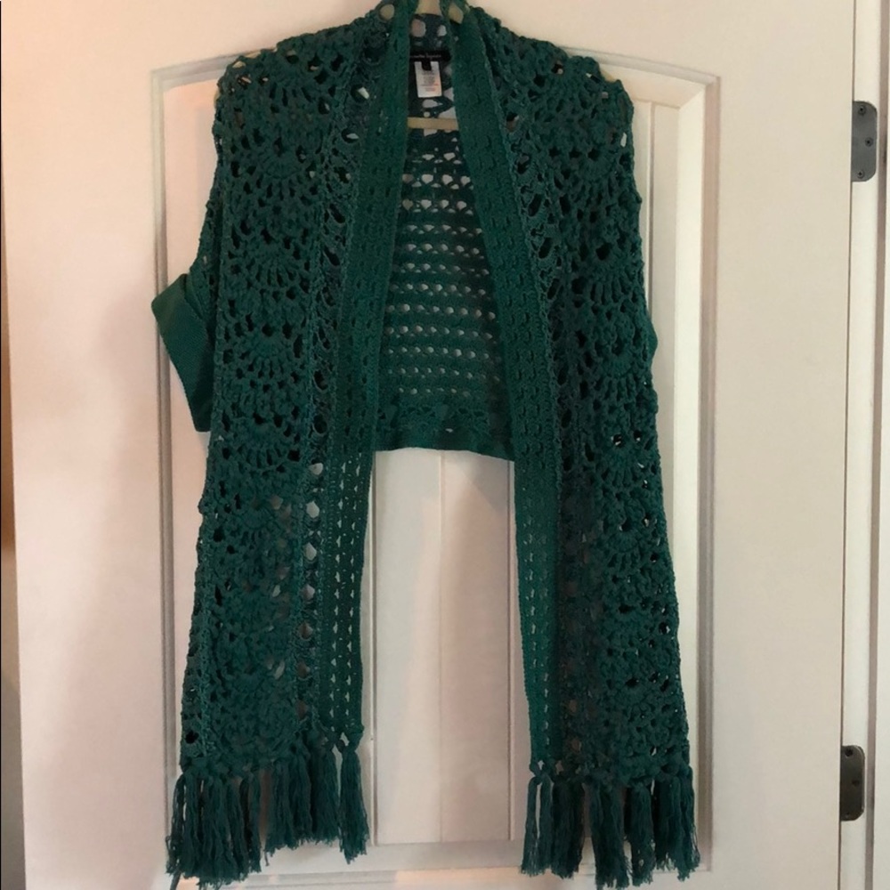 Nanette Lenore crochet kimono